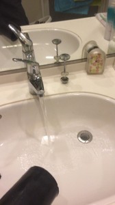 洗面所の詰まりが直った所