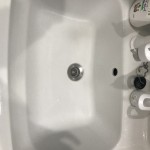 洗面所のつまりが直ったところ
