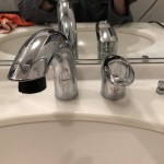 新しい洗面蛇口
