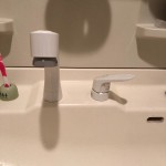 新しい洗面蛇口