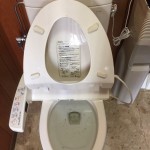 といれがつまっているところ